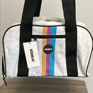 Vooray | White Gym Bag w/Crossbody Strap 🏋